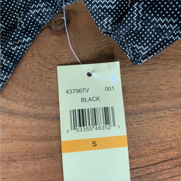 ▶️ Haggar Men's black Short Sleeve Print Button Down 437967v Sz Small new! - Picture 4 of 7